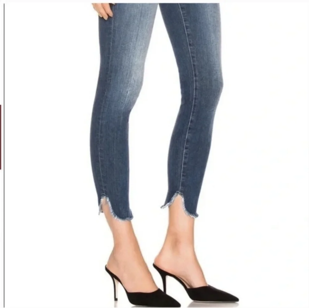 FRAME Le Skinny de Jeanne Jeans Size 28 York Wash Tulip Hem - Picture 3 of 16